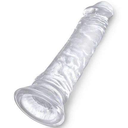 KING COCK - KLARER REALISTISCHER PENIS - 19.7 CM TRANSPARENT - Dildo mit Saugnapf