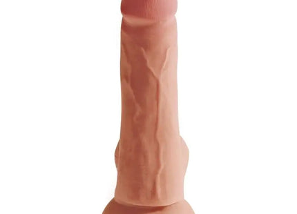 KING COCK - PLUS 3D DILDO MIT EIER 17 CM - Dildo mit Saugnapf
