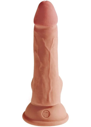 KING COCK - PLUS 3D DILDO MIT EIER 17 CM - Dildo mit Saugnapf