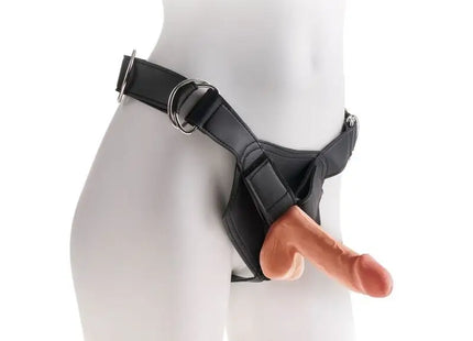 KING COCK - PLUS 3D DILDO MIT EIER 17 CM - Dildo mit Saugnapf