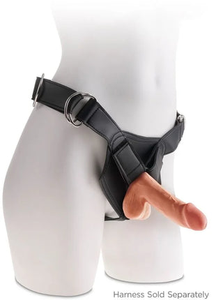 KING COCK - PLUS 3D DILDO MIT EIER 17 CM - Dildo mit Saugnapf