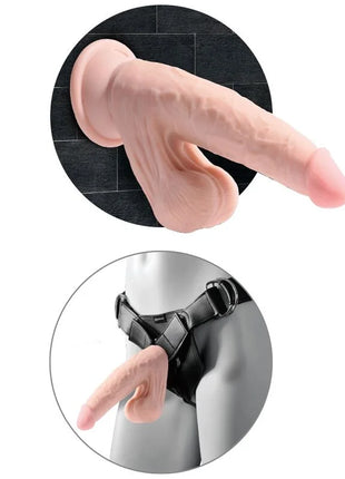 KING COCK - PLUS 3D DILDO SWINGING BALLS - 15.2 CM HELLE HAUT - Dildo mit Saugnapf