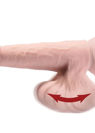KING COCK - PLUS 3D DILDO SWINGING BALLS - 15.2 CM HELLE HAUT - Dildo mit Saugnapf
