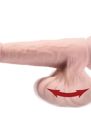 KING COCK - PLUS 3D DILDO SWINGING BALLS - 20.3 CM - Dildo mit Saugnapf