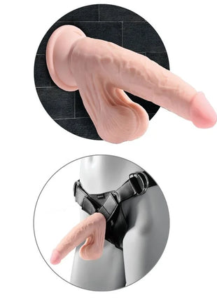KING COCK - PLUS 3D DILDO SWINGING BALLS - 20.3 CM - Dildo mit Saugnapf