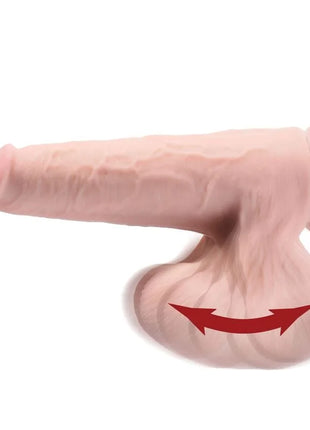 KING COCK - PLUS 3D DILDO SWINGING BALLS - 24.5 CM HELLE HAUT - Dildo mit Saugnapf