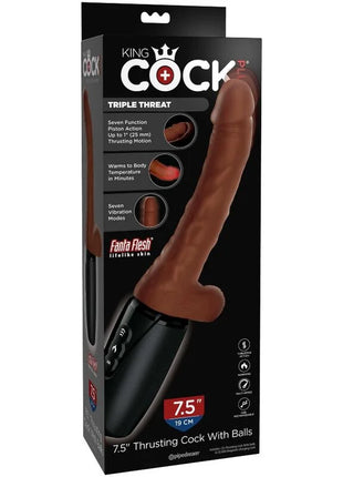 KING COCK - PLUS TRIPLE THREAT - BRAUNER HAUTTON - Realistische Dildos