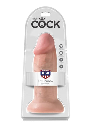King cock realistischer dildo chubby 25 4 cm aus klar verpacktem silikon mit made in usa label