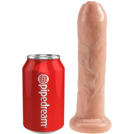 KING COCK - REALISTISCHER DILDO - UNBESCHNITTEN - 21 CM - Dildo mit Saugnapf