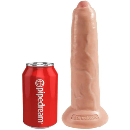 KING COCK - REALISTISCHER DILDO - UNBESCHNITTEN - 23 CM - Dildo mit Saugnapf