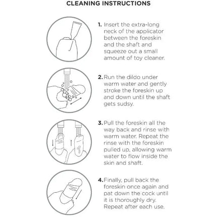 KING COCK - REALISTISCHER DILDO - UNBESCHNITTEN - 23 CM - Dildo mit Saugnapf