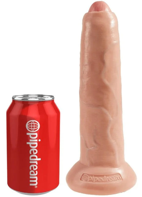 KING COCK - REALISTISCHER DILDO - UNBESCHNITTEN - 23 CM - Dildo mit Saugnapf