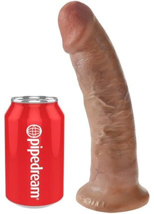 KING COCK - REALISTISCHER PENIS - 21.7 CM KARAMELL - Dildo mit Saugnapf