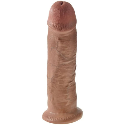 KING COCK - REALISTISCHER PENIS - 24 CM KARAMELL - Dildo mit Saugnapf