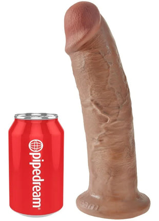 KING COCK - REALISTISCHER PENIS - 24 CM KARAMELL - Dildo mit Saugnapf