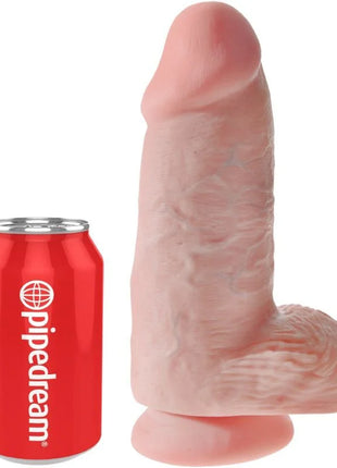 KING COCK - REALISTISCHER PENIS CHUBBY - 23 CM - Dildo mit Saugnapf