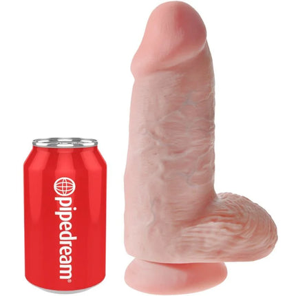 KING COCK - REALISTISCHER PENIS CHUBBY - 23 CM - Dildo mit Saugnapf
