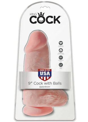 KING COCK - REALISTISCHER PENIS CHUBBY - 23 CM - Dildo mit Saugnapf