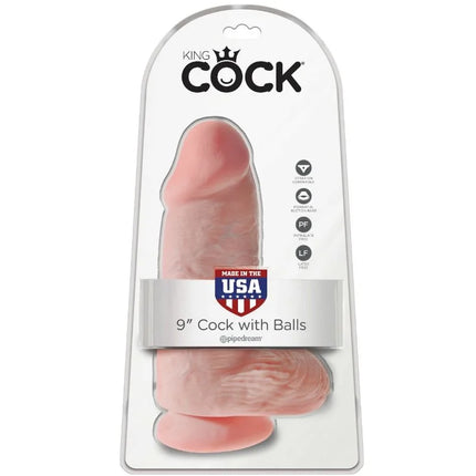 KING COCK - REALISTISCHER PENIS CHUBBY - 23 CM - Dildo mit Saugnapf