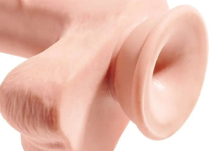 KING COCK - REALISTISCHER PENIS MIT 3D-KUGELN - 24.8 CM - Dildo mit Saugnapf