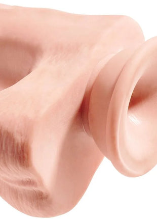 KING COCK - REALISTISCHER PENIS MIT 3D-KUGELN - 24.8 CM - Dildo mit Saugnapf