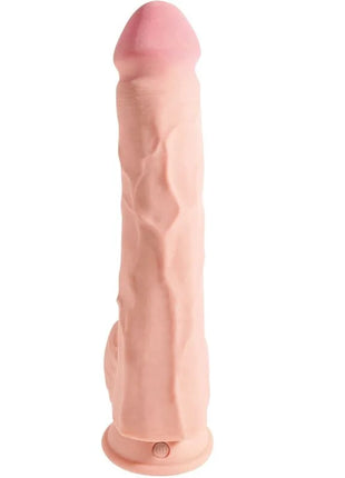 KING COCK - REALISTISCHER PENIS MIT 3D-KUGELN - 24.8 CM - Dildo mit Saugnapf