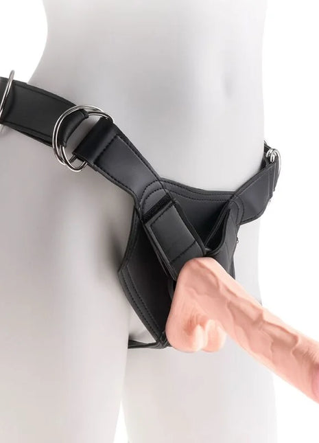 KING COCK - REALISTISCHER PENIS MIT 3D-KUGELN - 24.8 CM - Dildo mit Saugnapf