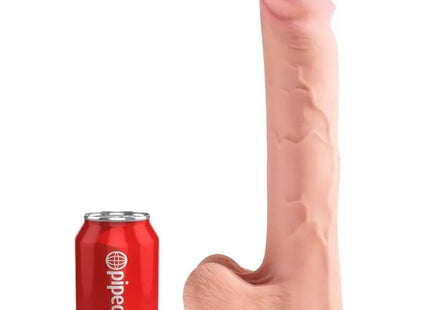 KING COCK - REALISTISCHER PENIS MIT 3D-KUGELN - 24.8 CM - Dildo mit Saugnapf