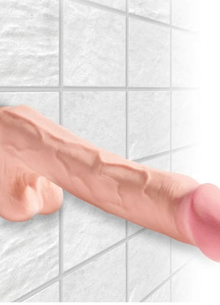 KING COCK - REALISTISCHER PENIS MIT 3D-KUGELN - 24.8 CM - Dildo mit Saugnapf