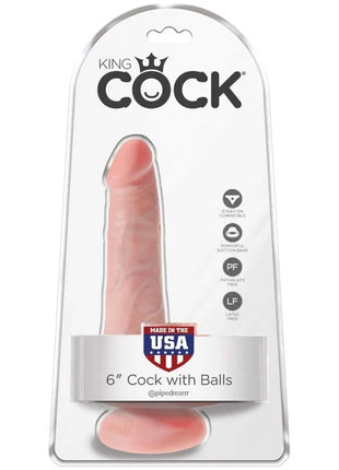 KING COCK - REALISTISCHER PENIS MIT EIER 13.5 CM LEICHT - Dildo mit Saugnapf