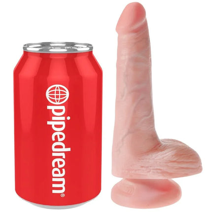 KING COCK - REALISTISCHER PENIS MIT EIER 13.5 CM LEICHT - Dildo mit Saugnapf
