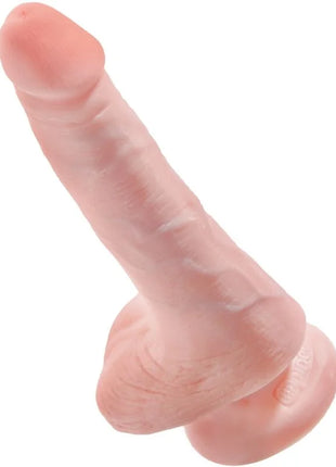 KING COCK - REALISTISCHER PENIS MIT EIER 13.5 CM LEICHT - Dildo mit Saugnapf