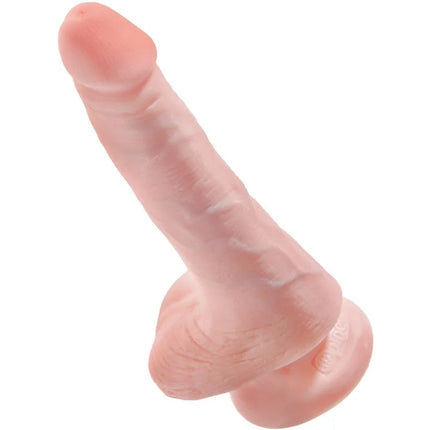 KING COCK - REALISTISCHER PENIS MIT EIER 13.5 CM LEICHT - Dildo mit Saugnapf