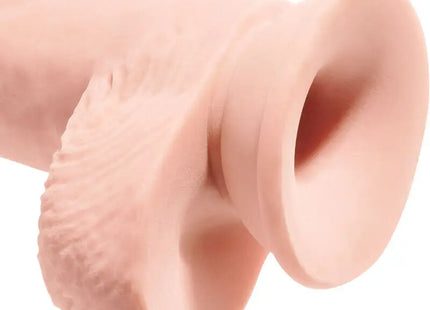 KING COCK - REALISTISCHER PENIS MIT EIER - 19.4 CM - LEICHT - Dildo mit Saugnapf