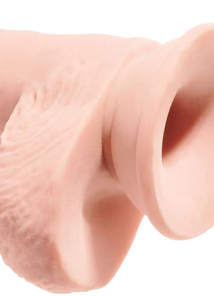 KING COCK - REALISTISCHER PENIS MIT EIER - 19.4 CM - LEICHT - Dildo mit Saugnapf