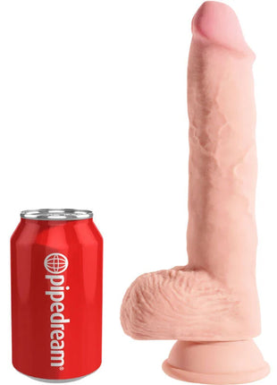 KING COCK - REALISTISCHER PENIS MIT EIER - 19.4 CM - LEICHT - Dildo mit Saugnapf