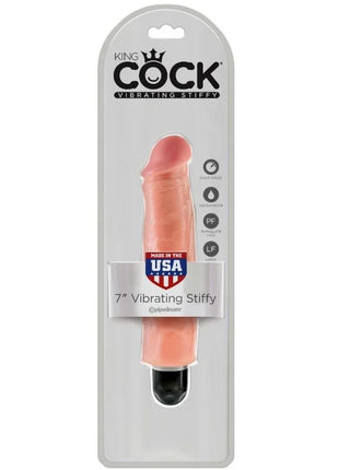 KING COCK - STEIFER REALISTISCHER VIBRATOR 17.8 CM NATÜRLICH - Realistische Vibratoren