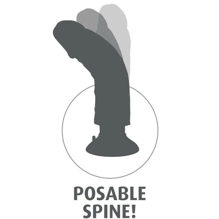 KING COCK - VIBRATORDILDO - 15.24 CM - Vibratoren mit Saufnapf