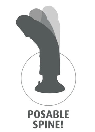 KING COCK - VIBRATORDILDO MIT HODEN - 25.5 CM BRAUN - Vibratoren mit Saufnapf
