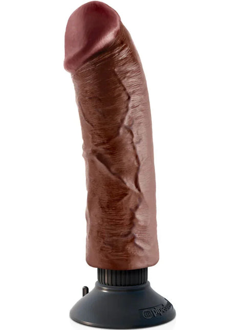 KING COCK - VIBRIERENDER SCHWANZ BRAUN 20,32 CM