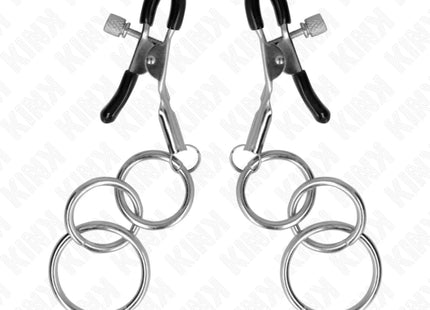 KINK - 3 O-RING NIPPELKLEMMEN 6 CM