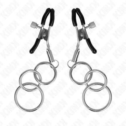 KINK - 3 O-RING NIPPELKLEMMEN 6 CM