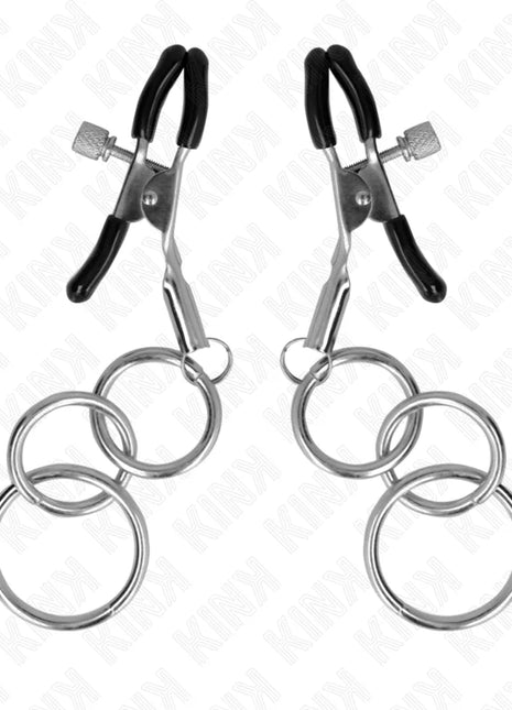KINK - 3 O-RING NIPPELKLEMMEN 6 CM