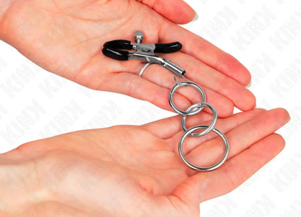 KINK - 3 O-RING NIPPELKLEMMEN 6 CM