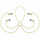 KINK - 4 Nippel- und Kitzlerklammern verstellbar Gold