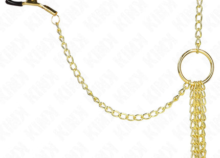 KINK - 4 Nippel- und Kitzlerklammern verstellbar Gold