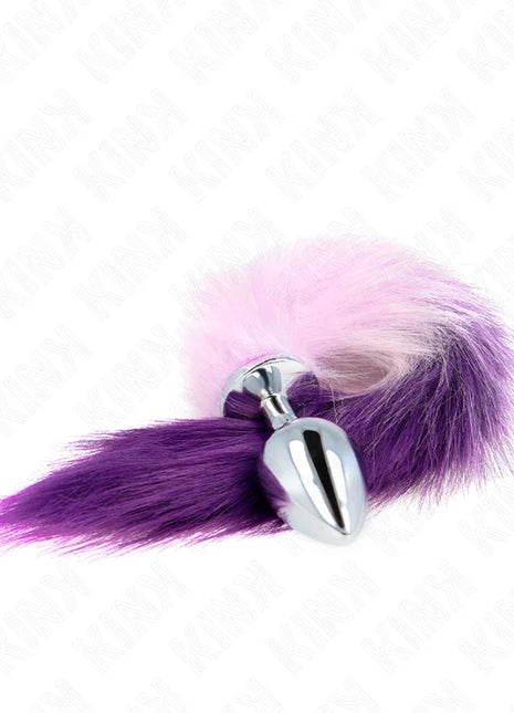 KINK - ANAL PLUG GRÖSSE L 10 X 4 CM MIT KUNSTSTOFFSCHWANZ 40 CM LILA