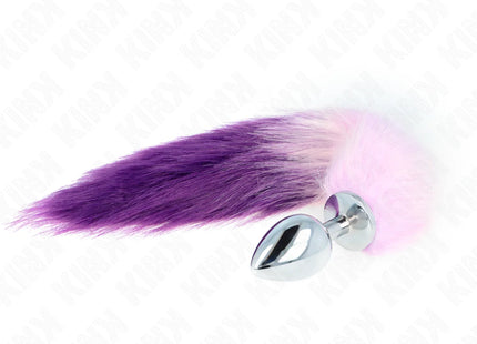 KINK - ANAL PLUG GRÖSSE L 10 X 4 CM MIT KUNSTSTOFFSCHWANZ 40 CM LILA