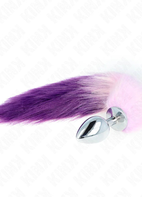 KINK - ANAL PLUG GRÖSSE L 10 X 4 CM MIT KUNSTSTOFFSCHWANZ 40 CM LILA
