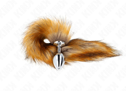 KINK - ANAL PLUG GRÖSSE M 8 X 3,5 CM MIT KUNSTSTOFFSCHWANZ 40 CM BRAUN